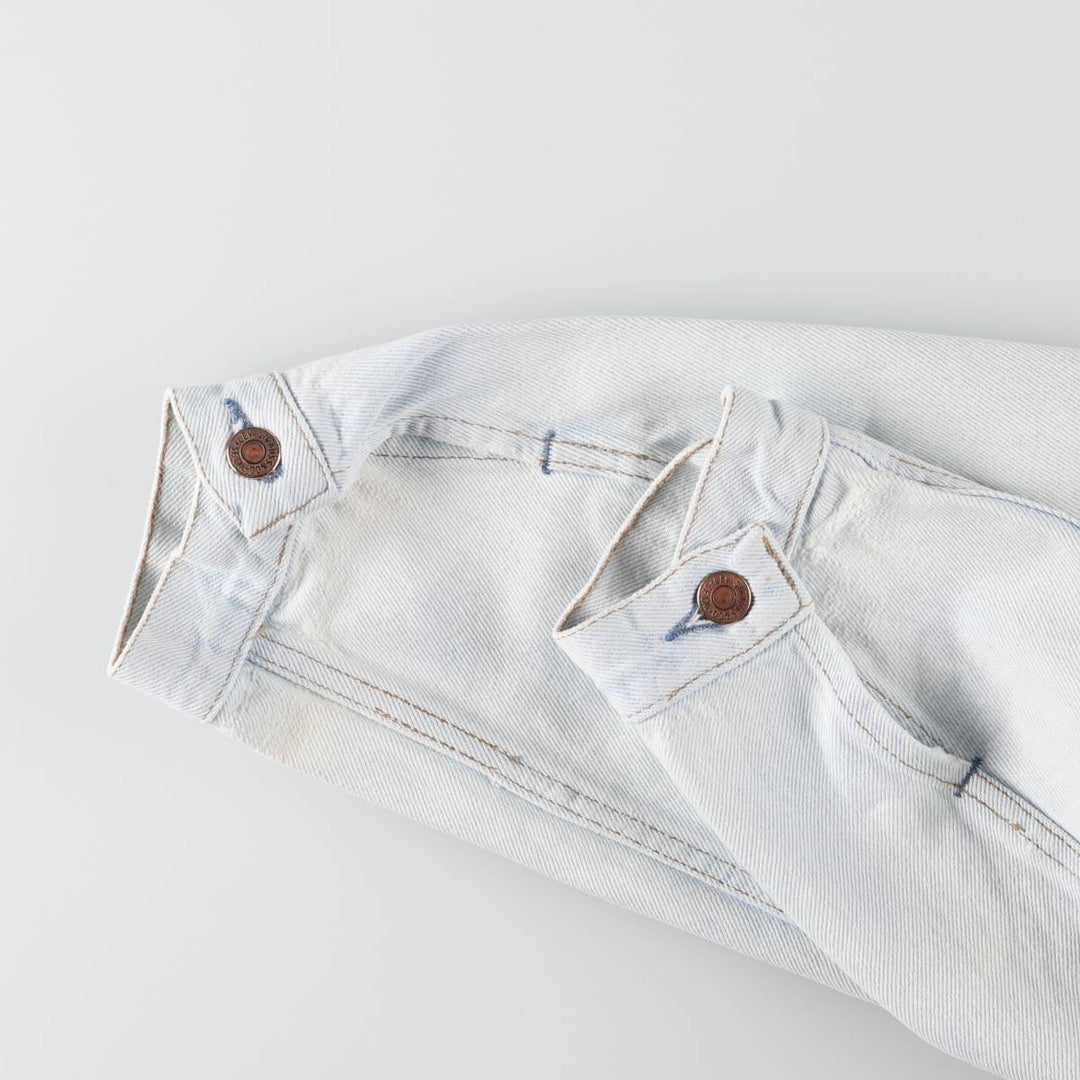 ~00'S Levi's 70503-02 Euro model denim jacket, denim jacket, made in the UK, men's size L cotton blue type Vintage Second Hand