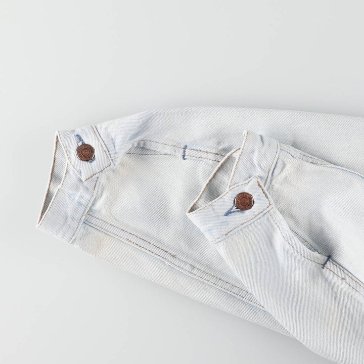 ~00'S Levi's 70503-02 Euro model denim jacket, denim jacket, made in the UK, men's size L cotton blue type Vintage Second Hand