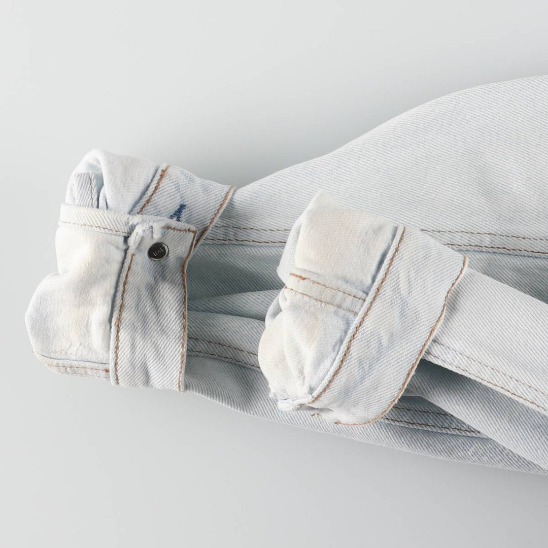 ~00'S Levi's 70503-02 Euro model denim jacket, denim jacket, made in the UK, men's size L cotton blue type Vintage Second Hand