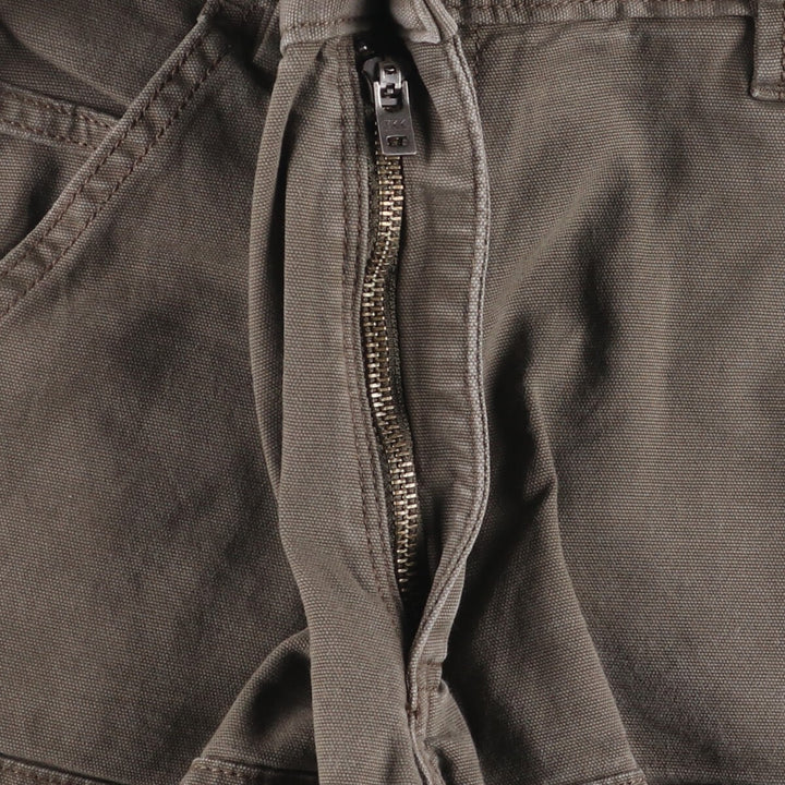 Carhartt Relaxed Fit Painted Double Knee Duck Work Pants for Men, W33 cotton Khaki type Vintage Second Hand