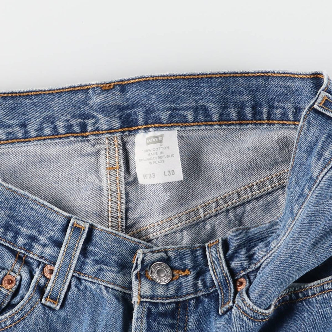 Levi's 501 straight denim pants for men, equivalent to w30 cotton blue type Vintage Second Hand