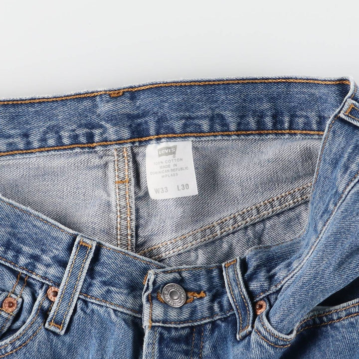 Levi's 501 straight denim pants for men, equivalent to w30 cotton blue type Vintage Second Hand