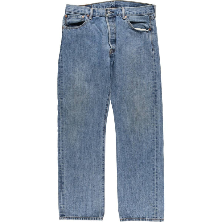 Levi's 501 straight denim pants for men, size W34 cotton blue type Vintage Second Hand