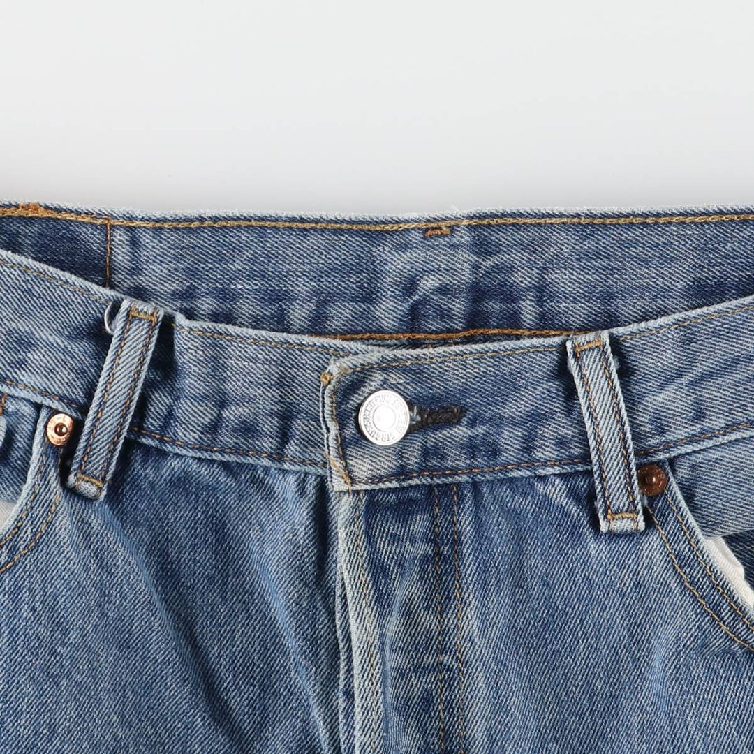 Levi's 501 straight denim pants for men, size W34 cotton blue type Vintage Second Hand