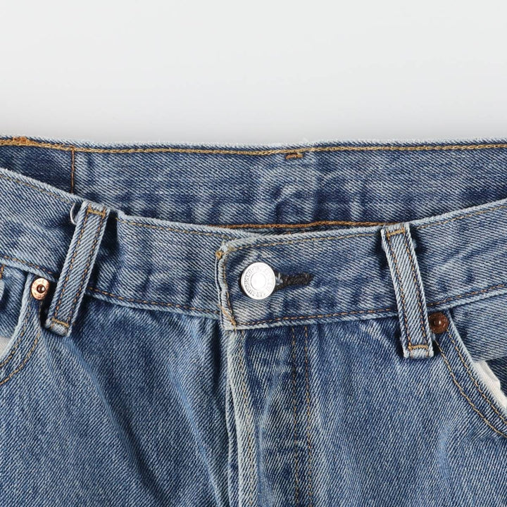 Levi's 501 straight denim pants for men, size W34 cotton blue type Vintage Second Hand