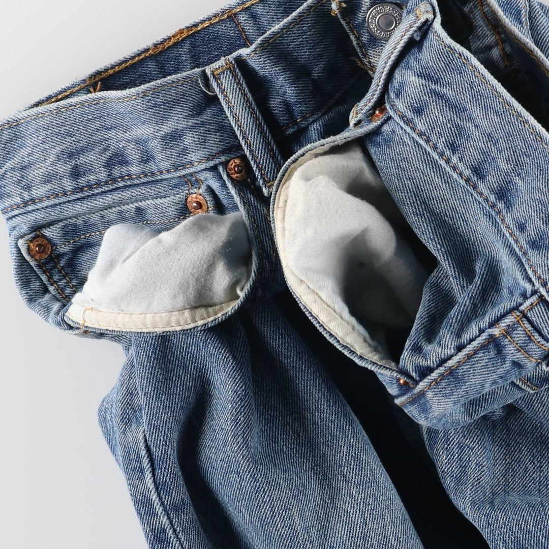 Levi's 501 straight denim pants for men, size W34 cotton blue type Vintage Second Hand