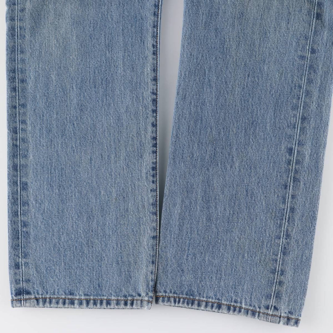 Levi's 501 straight denim pants for men, size W34 cotton blue type Vintage Second Hand