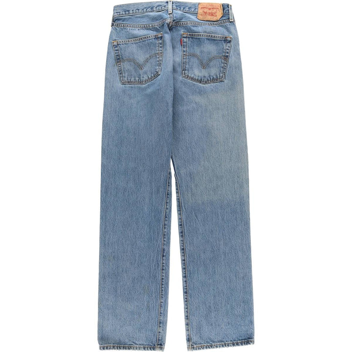 00'S Levi's 00501-0194 Straight denim pants for men, size W32 cotton blue type Vintage Second Hand