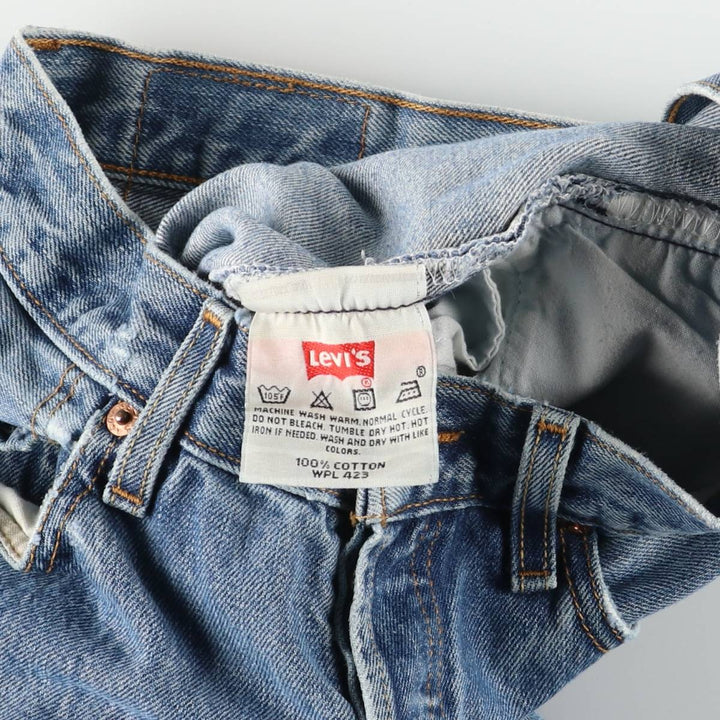00'S Levi's 00501-0194 Straight denim pants for men, size W32 cotton blue type Vintage Second Hand