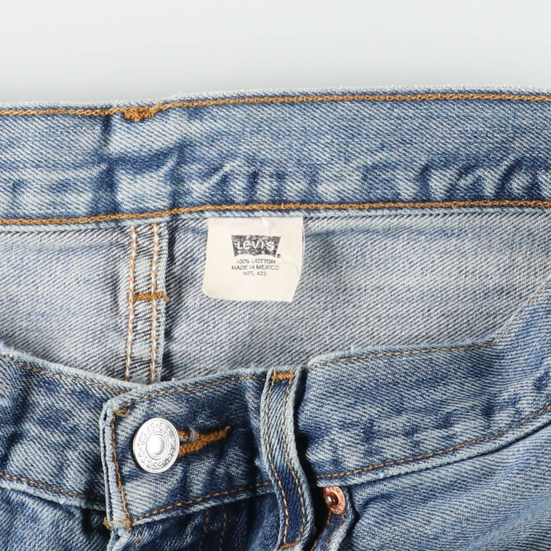 00'S Levi's 00501-0194 Straight denim pants for men, size W32 cotton blue type Vintage Second Hand