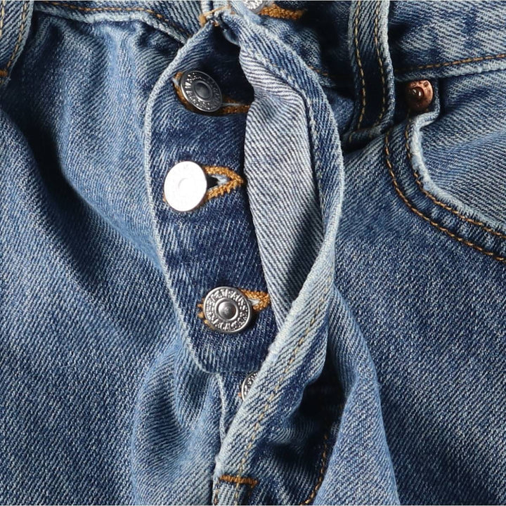 00'S Levi's 00501-0194 Straight denim pants for men, size W32 cotton blue type Vintage Second Hand