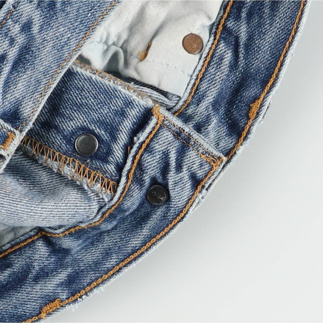 00'S Levi's 00501-0194 Straight denim pants for men, size W32 cotton blue type Vintage Second Hand