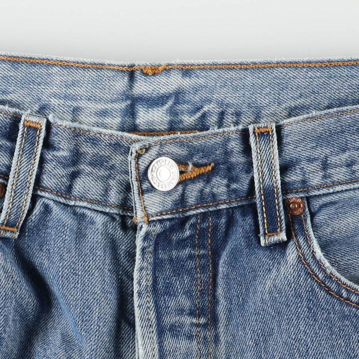 00'S Levi's 00501-0194 Straight denim pants for men, size W32 cotton blue type Vintage Second Hand