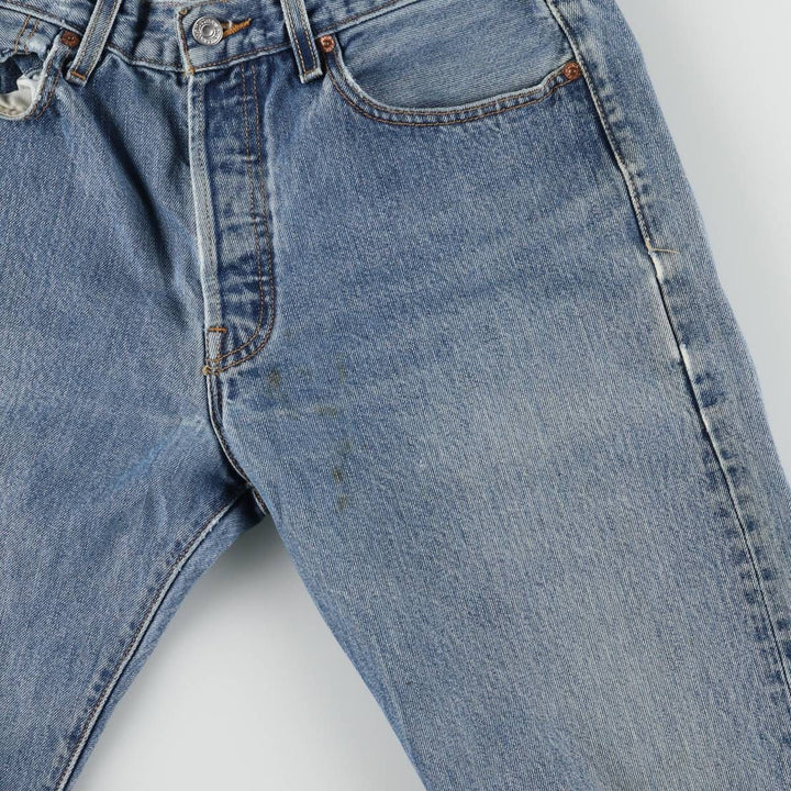 00'S Levi's 00501-0194 Straight denim pants for men, size W32 cotton blue type Vintage Second Hand