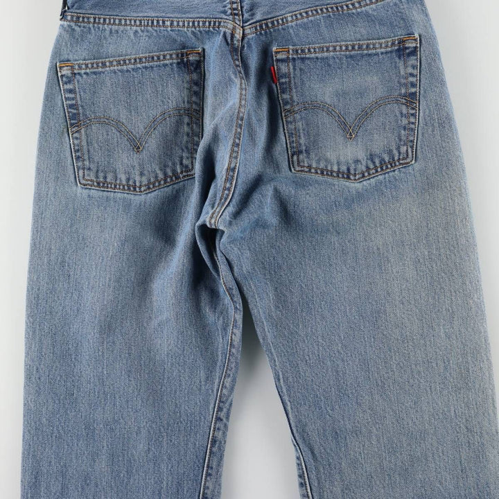 00'S Levi's 00501-0194 Straight denim pants for men, size W32 cotton blue type Vintage Second Hand