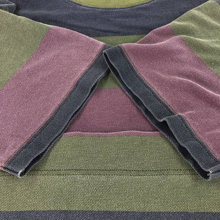 90'S Tommy Hilfiger Short Sleeve Striped T-Shirt Men's XL Vintage cotton Khaki type Vintage Second Hand