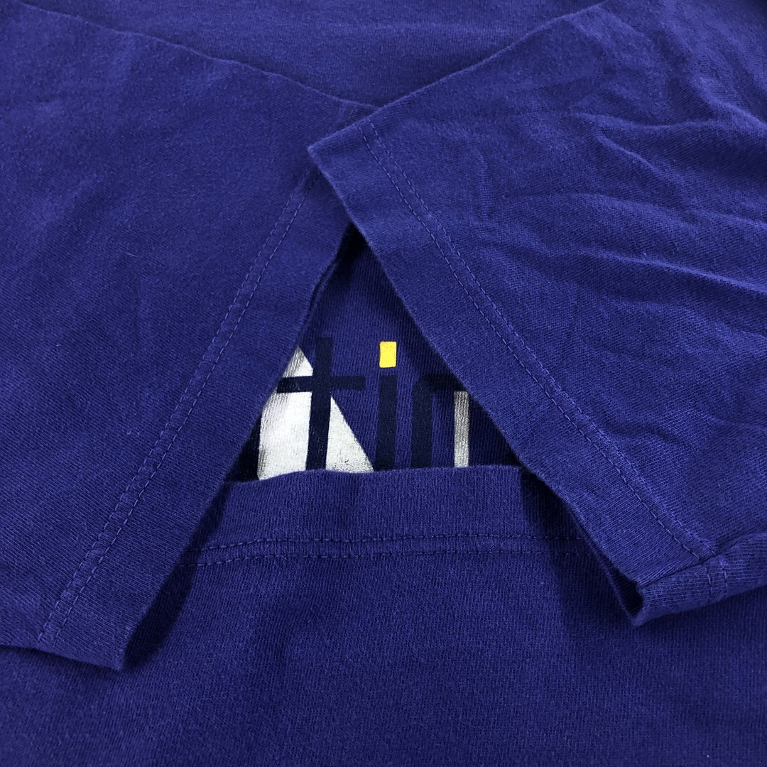 90'S Nautica Short Sleeve Logo T-Shirt Made in USA Men's Medium Vintage cotton purple type Vintage Second Hand