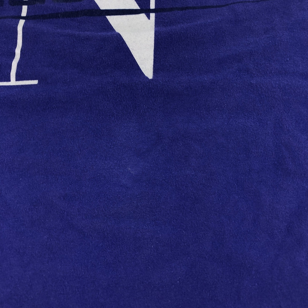 90'S Nautica Short Sleeve Logo T-Shirt Made in USA Men's Medium Vintage cotton purple type Vintage Second Hand