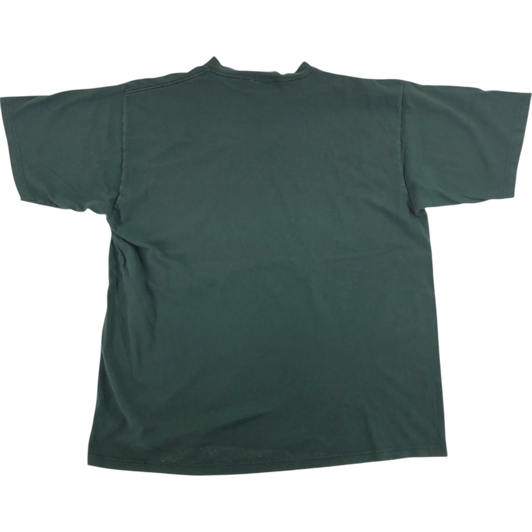 90'S Nautica Short Sleeve Logo T-Shirt Made in USA Men's XL Vintage cotton Green type dark green Vintage Second Hand