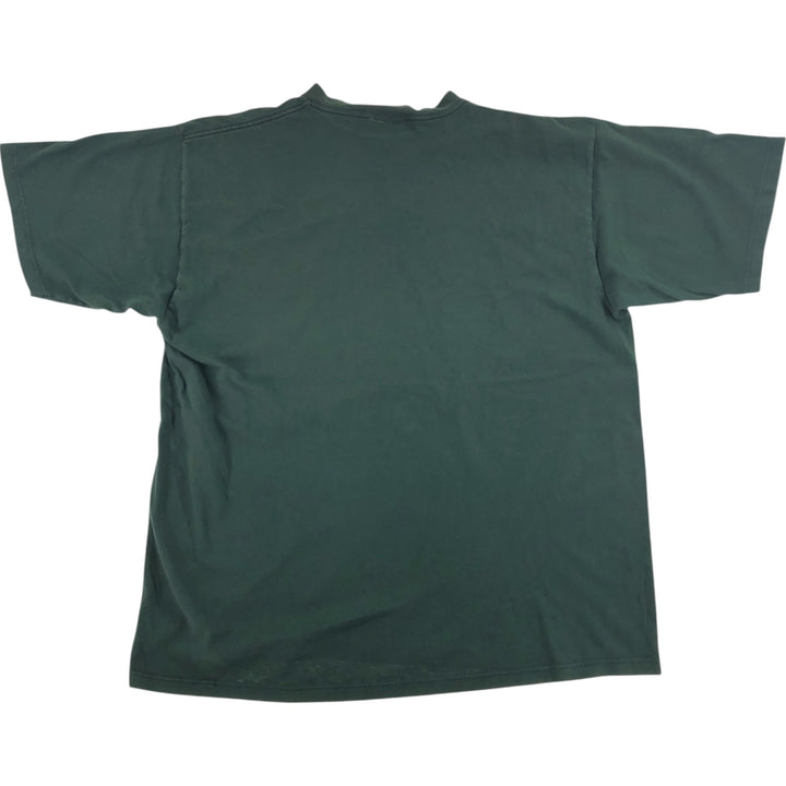 90'S Nautica Short Sleeve Logo T-Shirt Made in USA Men's XL Vintage cotton Green type dark green Vintage Second Hand