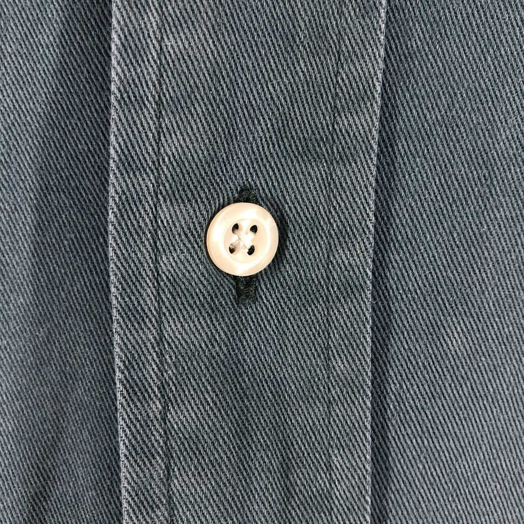 Ralph Lauren BLAIRE long sleeve button down shirt, men's size L cotton blue type Vintage Second Hand