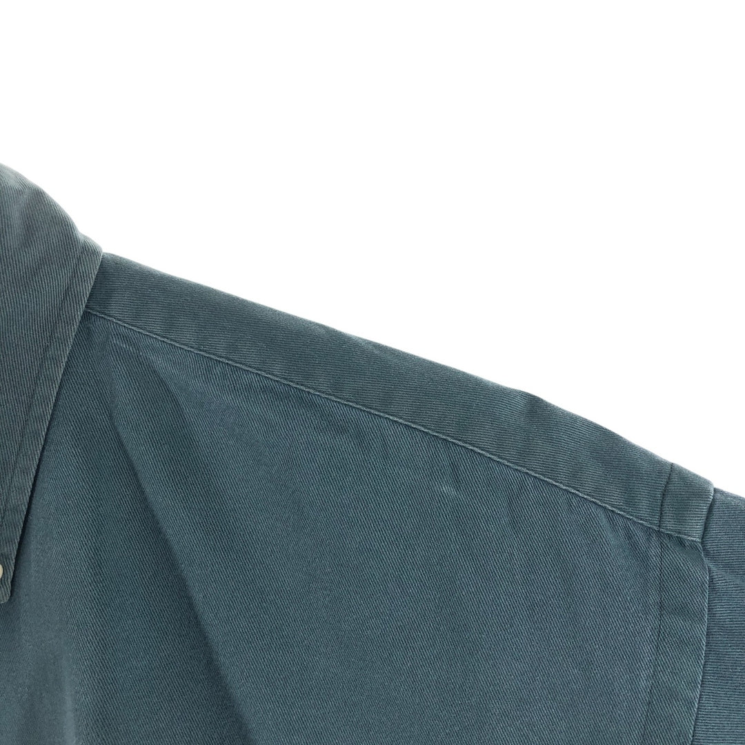 Ralph Lauren BLAIRE long sleeve button down shirt, men's size L cotton blue type Vintage Second Hand