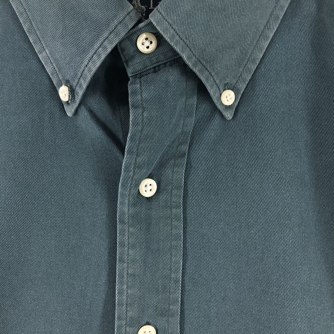 Ralph Lauren BLAIRE long sleeve button down shirt, men's size L cotton blue type Vintage Second Hand