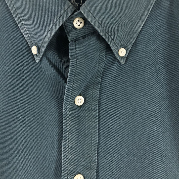 Ralph Lauren BLAIRE long sleeve button down shirt, men's size L cotton blue type Vintage Second Hand