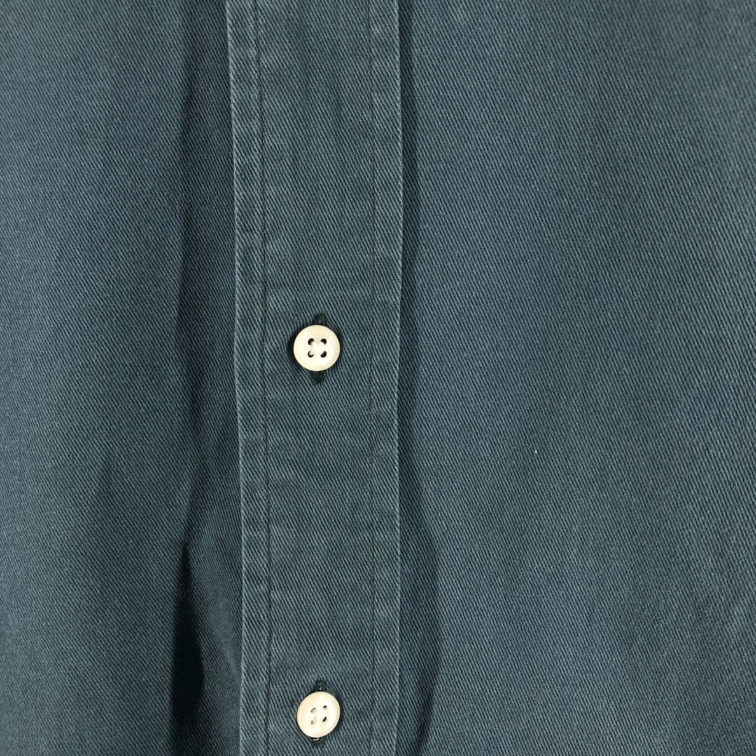 Ralph Lauren BLAIRE long sleeve button down shirt, men's size L cotton blue type Vintage Second Hand