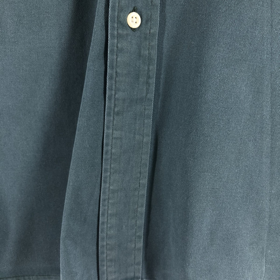Ralph Lauren BLAIRE long sleeve button down shirt, men's size L cotton blue type Vintage Second Hand