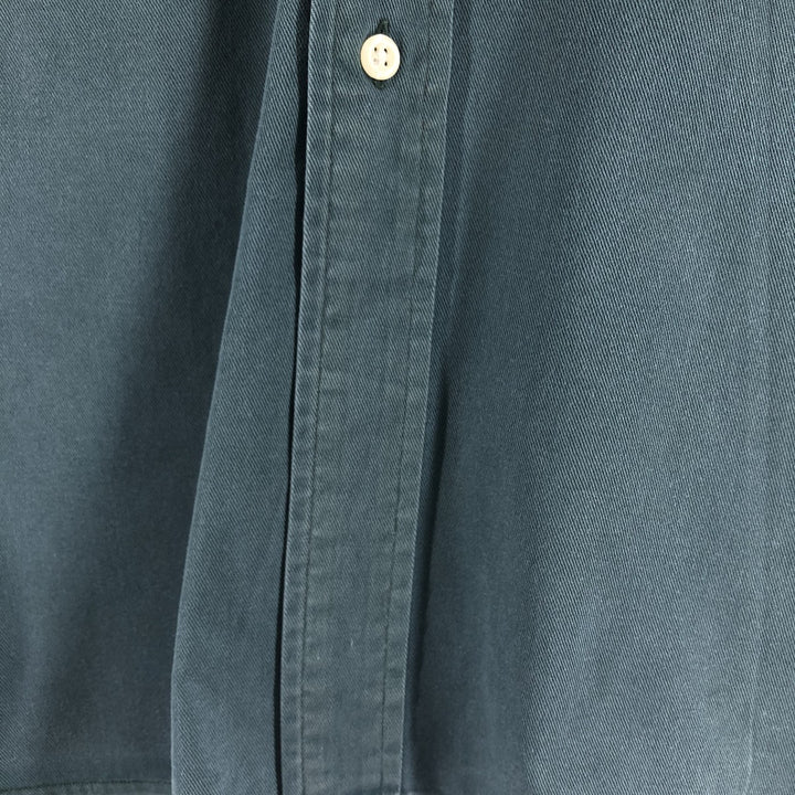 Ralph Lauren BLAIRE long sleeve button down shirt, men's size L cotton blue type Vintage Second Hand