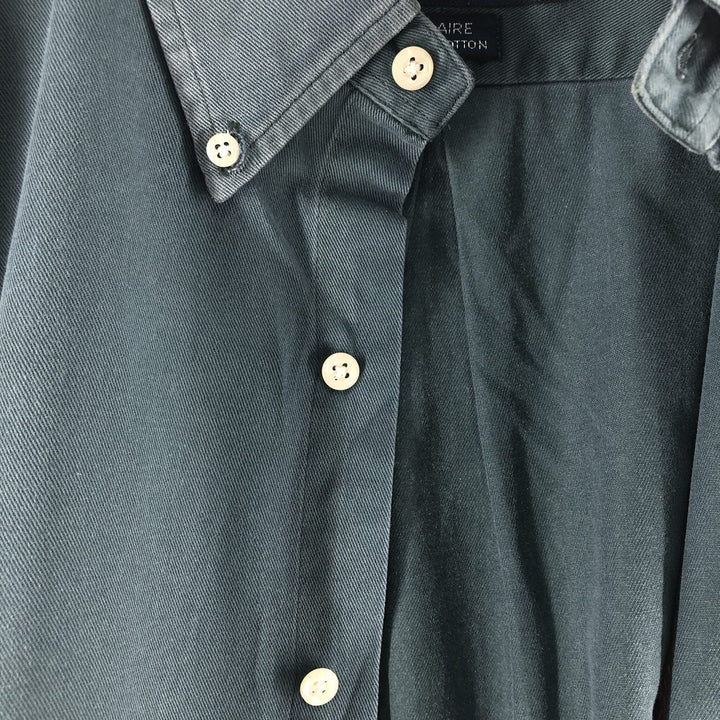 Ralph Lauren BLAIRE long sleeve button down shirt, men's size L cotton blue type Vintage Second Hand