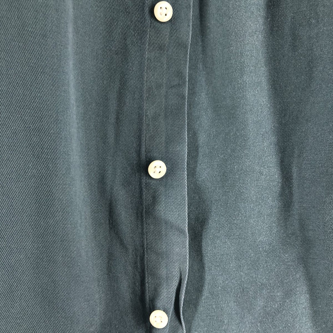 Ralph Lauren BLAIRE long sleeve button down shirt, men's size L cotton blue type Vintage Second Hand