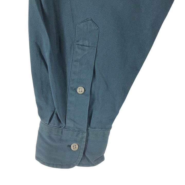Ralph Lauren BLAIRE long sleeve button down shirt, men's size L cotton blue type Vintage Second Hand