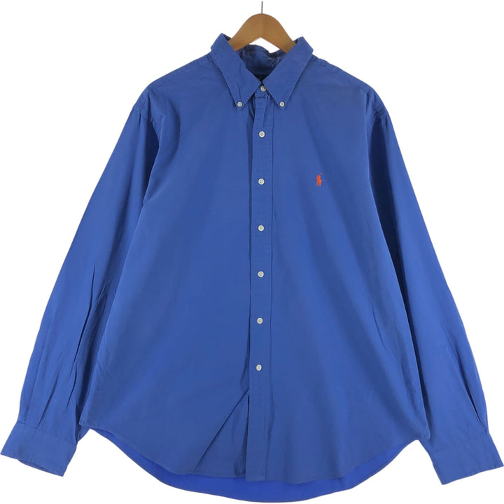 Ralph Lauren Classic Fit Long Sleeve Button Down Shirt Men's XL cotton blue type Vintage Second Hand