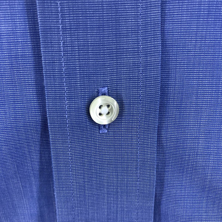 Brooks Brothers 346 short sleeve button-down shirt, men's size L cotton blue type Vintage Second Hand