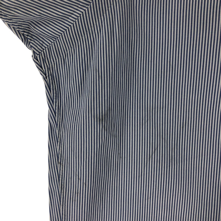 Ralph Lauren BLAKE long sleeve button-down striped shirt, men's size L cotton Blue type light blue Vintage Second Hand
