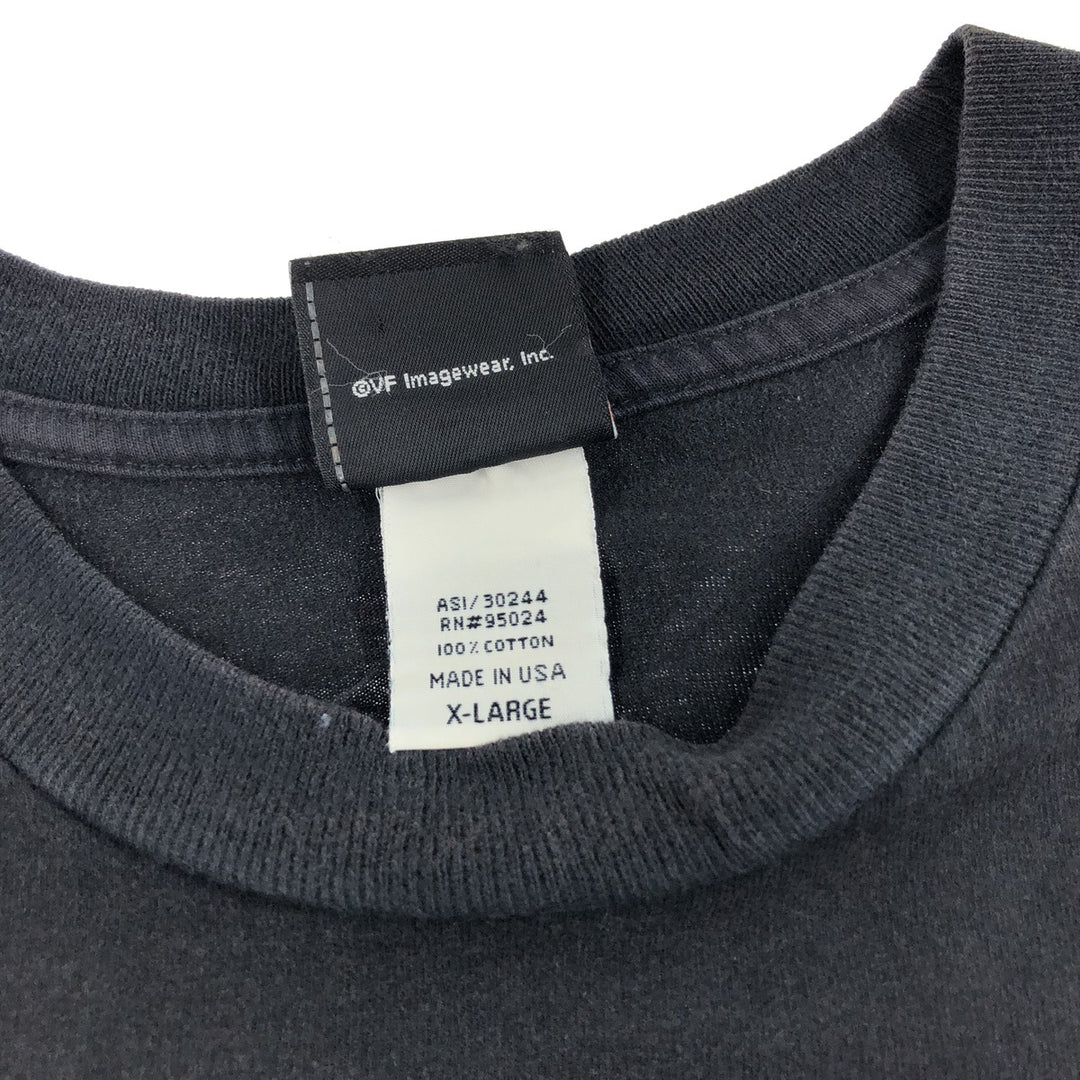 00'S Harley-Davidson Motorcycle Bike T-shirt Made in USA Men's XL cotton black type Vintage Second Hand