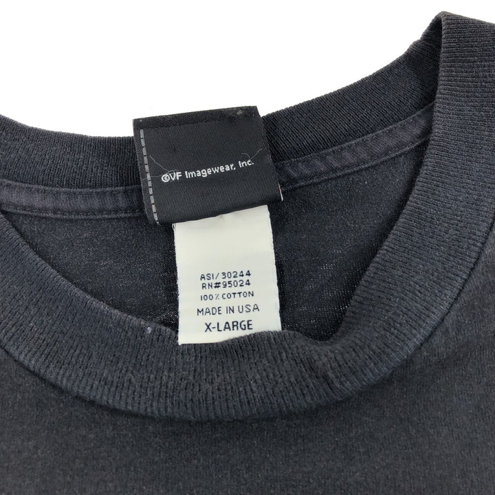 00'S Harley-Davidson Motorcycle Bike T-shirt Made in USA Men's XL cotton black type Vintage Second Hand