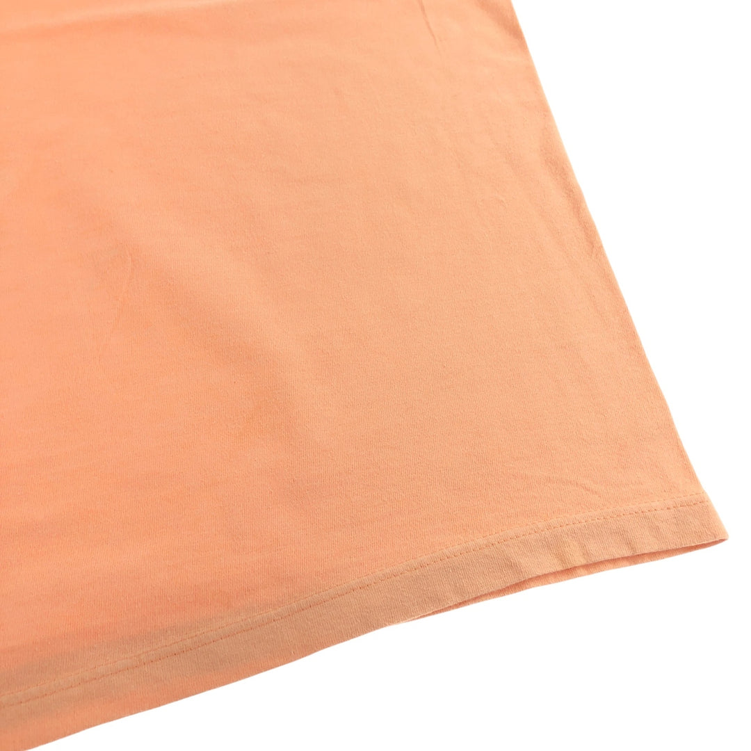 00'S Harley-Davidson Motorcycle Bike T-shirt Made in USA Men's L size cotton orange type Vintage Second Hand