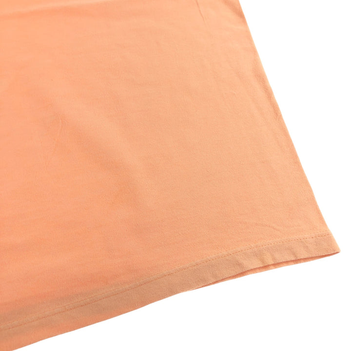 00'S Harley-Davidson Motorcycle Bike T-shirt Made in USA Men's L size cotton orange type Vintage Second Hand