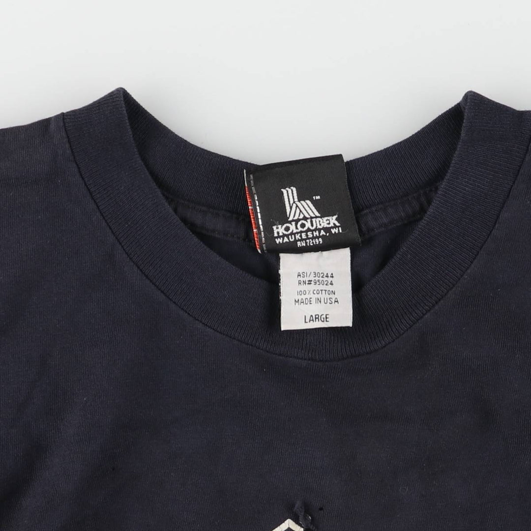 00'S Harley-Davidson Motorcycle Bike T-shirt Made in USA Men's L size cotton black type Vintage Second Hand