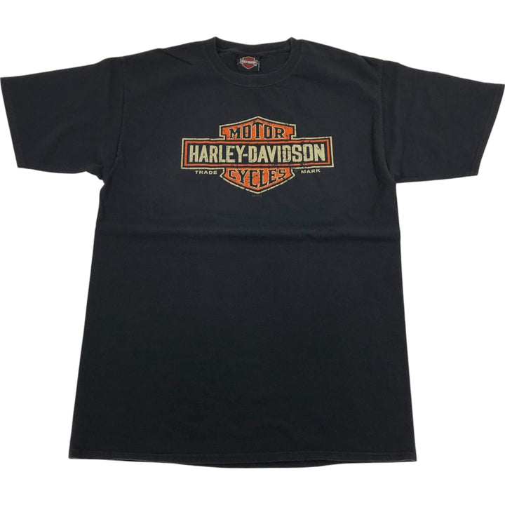 Harley-Davidson Motorcycle Bike T-shirt, Men's Size L cotton black type Vintage Second Hand