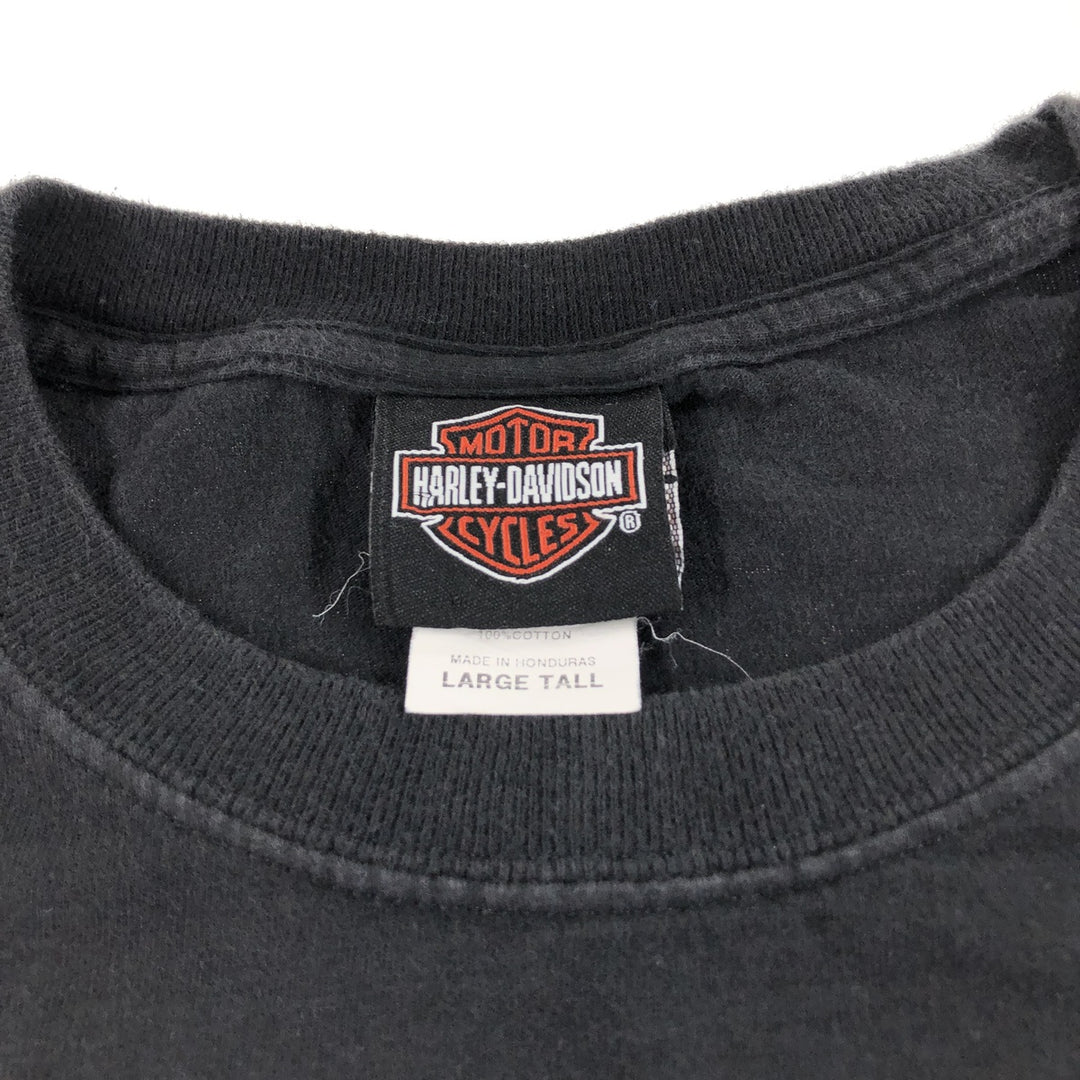 Harley-Davidson Motorcycle Bike T-shirt, Men's Size L cotton black type Vintage Second Hand
