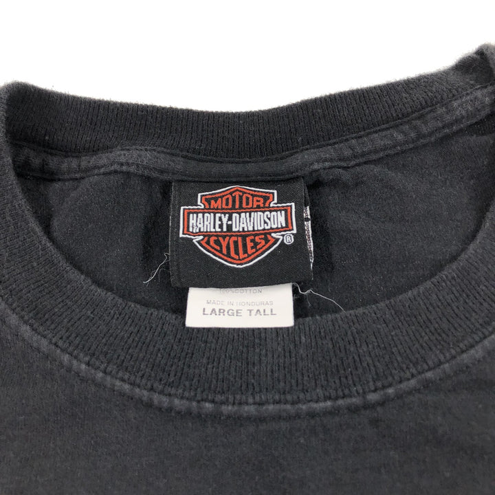 Harley-Davidson Motorcycle Bike T-shirt, Men's Size L cotton black type Vintage Second Hand