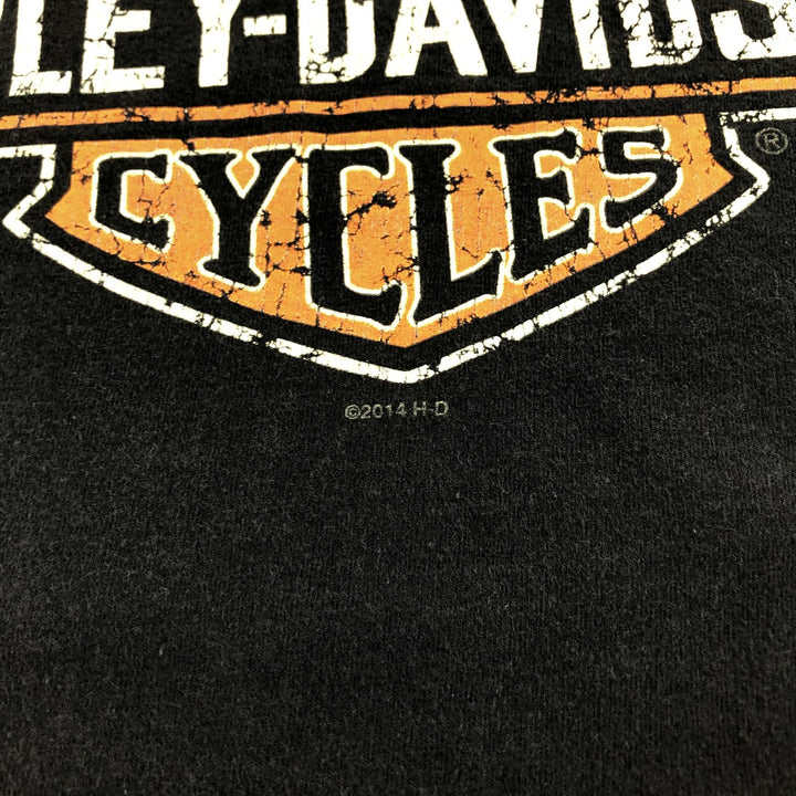 Harley-Davidson Motorcycle Bike T-shirt, Men's Size L cotton black type Vintage Second Hand