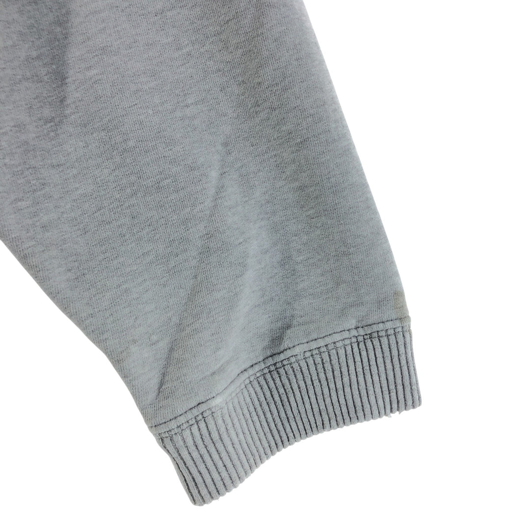 Eddie Bauer Flocked Print Logo Sweatshirt, Men's XL cotton gray type Vintage Second Hand