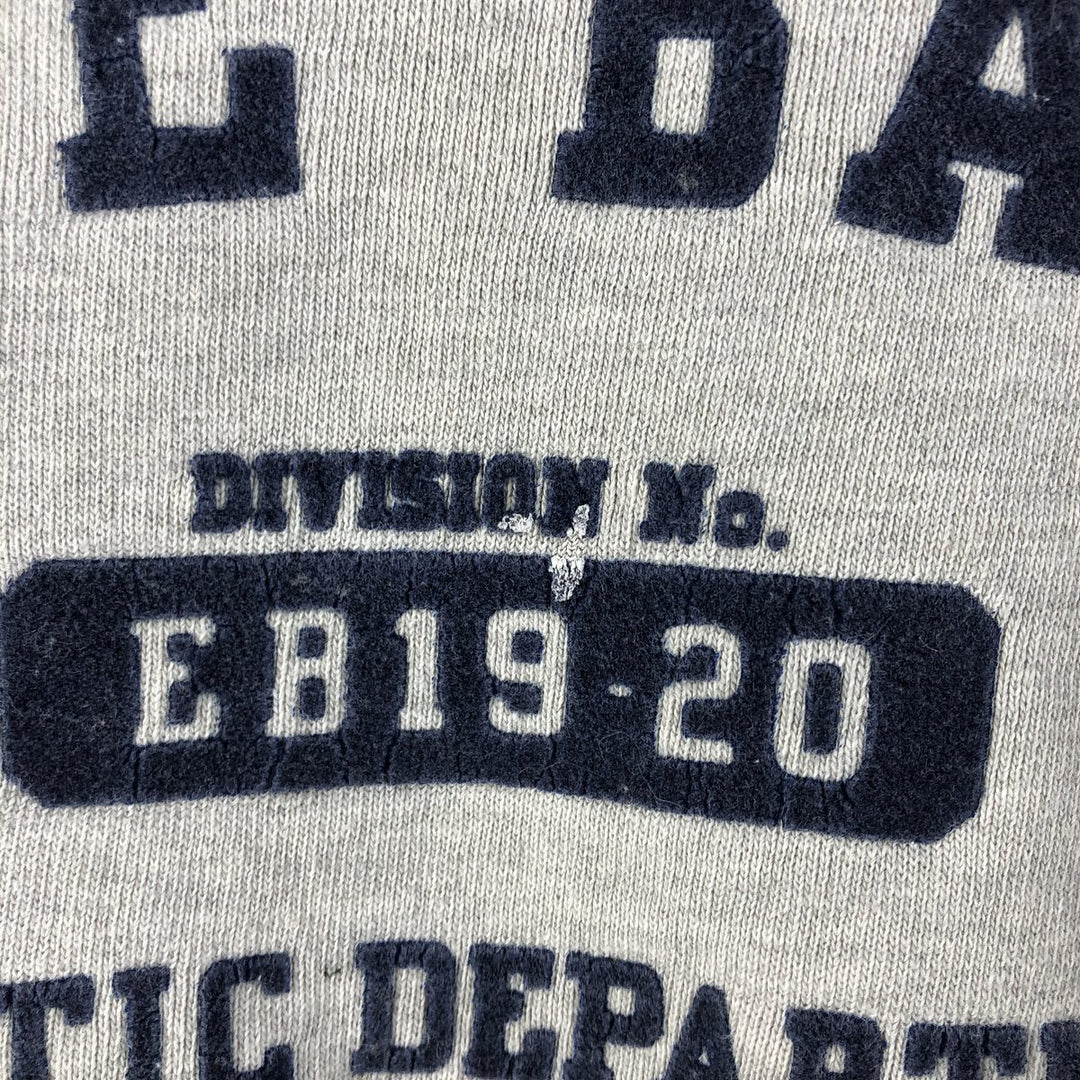 Eddie Bauer Flocked Print Logo Sweatshirt, Men's XL cotton gray type Vintage Second Hand