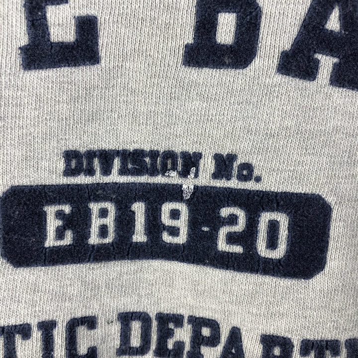 Eddie Bauer Flocked Print Logo Sweatshirt, Men's XL cotton gray type Vintage Second Hand