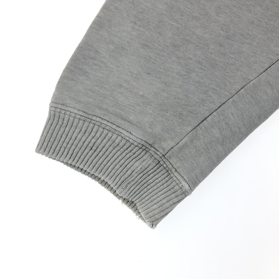 Eddie Bauer Flocked Print Logo Sweatshirt, Men's XL cotton gray type Vintage Second Hand